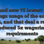 Brand new ?5 lowest put brings usage of the enjoy plan, and that deal a really reduced 5x wagering requirements