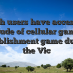 British users have access to a multitude of cellular gambling establishment game during the Vic