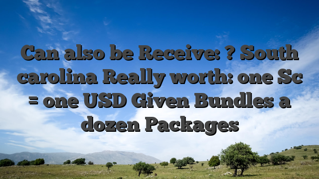 Can also be Receive: ? South carolina Really worth: one Sc = one USD Given Bundles a dozen Packages