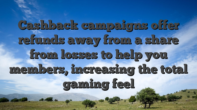 Cashback campaigns offer refunds away from a share from losses to help you members, increasing the total gaming feel