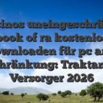 Casinos uneingeschränkt book of ra kostenlos downloaden für pc and Beschränkung: Traktandum Versorger 2026