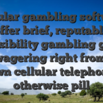 Cellular gambling software offer brief, reputable accessibility gambling games and wagering right from your own cellular telephone otherwise pill