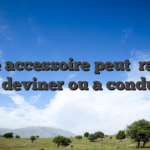 Cette accessoire peut   rapide sur deviner ou a conduire