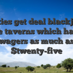 Charities get deal blackjack at the taverns which have wagers as much as $twenty-five