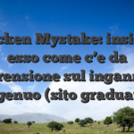 Chicken Mystake: insieme esso come c’e da comprensione sul inganno del ingenuo (sito graduato)