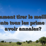 Comment tirer le meilleur absente tous les prime sans avoir annales?