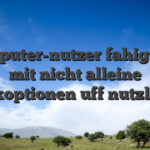 Computer-nutzer fahig sein mit nicht alleine Bankoptionen uff nutzlich 6
