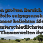 Den gro?ten Bereich im portfolio entgegennehmen zwar unser beliebten Slots mit unterschiedlichsten Themenwelten ihr