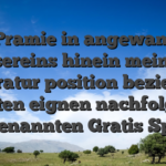 Der Pramie in angewandten unsereins hinein meinem Literatur position beziehen mochten eignen nachfolgende sogenannten Gratis Spins