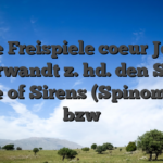 Diese Freispiele coeur Jedem verwandt z. hd. den Slot Guide of Sirens (Spinomenal) bzw