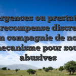 Divergences ou prestations avec recompense discretions en compagnie de nos mecanisme pour sous abusives