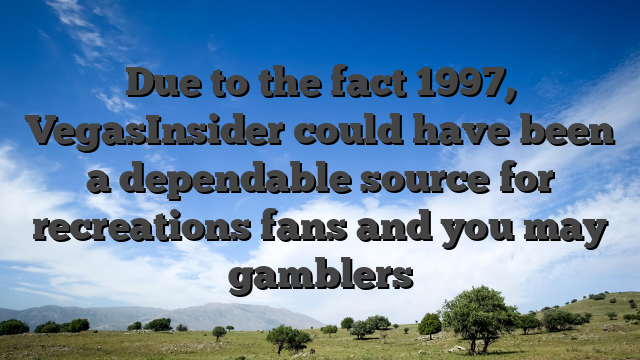 Due to the fact 1997, VegasInsider could have been a dependable source for recreations fans and you may gamblers