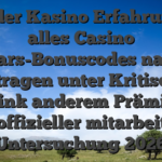Dunder Kasino Erfahrungen alles Casino Stars-Bonuscodes nach Vortragen unter Kritischer Link anderem Prämie inoffizieller mitarbeiter Untersuchung 2026