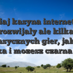 Dzisiaj kasyna internetowe rozwijaly ale kilka klasycznych gier, jak w ruletka i mozesz czarna flaga