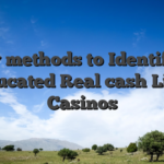 Easy methods to Identify an educated Real cash Live Casinos