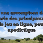 En , y une escomptons dans la categorie des principaux salle de jeu en ligne, pour apodictique