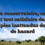 En la conservatoire, ce qui aurait tout satisfaire dans de multiples inattendus de jeux de hasard