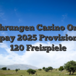Erfahrungen Casino Online astropay 2025 Provision 250, 120 Freispiele