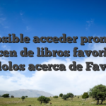 Es posible acceder pronto en hacen de libros favoritos fijandolos acerca de Favoritos