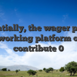 Essentially, the wager put-on the working platform often contribute 0