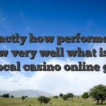 Exactly how performed I know very well what is the best local casino online game?