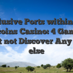 Exclusive Ports within Top Gold coins Casino: 4 Game You might not Discover Any place else
