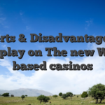 Experts & Disadvantages off To play on The new Web based casinos
