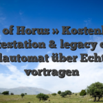 Eye of Horus » Kostenlose Protestation & legacy of ra Spielautomat über Echtgeld vortragen