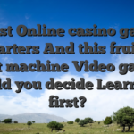 Finest Online casino games for starters And this fruitland slot machine Video game Should you decide Learn Very first?