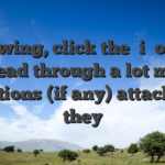 Following, click the �i� option to read through a lot more conditions (if any) attached to they