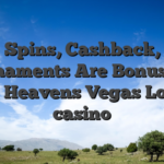 Free Spins, Cashback, And Tournaments Are Bonuses At the Heavens Vegas Local casino