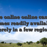 Free online online casino games readily available merely in a few regions