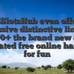 FreeSlotsHub even offers a massive distinctive line of 200+ the brand new an educated free online harbors for fun