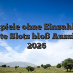 Freispiele ohne Einzahlung: Beste Slots bloß Aussicht 2026