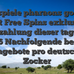 Freispiele pharaons gold iii Slot Free Spins exklusive Einzahlung dieser tage 01 2026 Nachfolgende besten Angebote pro deutsche Zocker