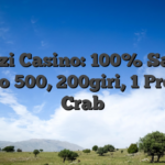 Frumzi Casino: 100% Sagace Verso 500, 200giri, 1 Premio Crab