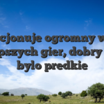 Funkcjonuje ogromny wybor najlepszych gier, dobry zyski bylo predkie