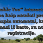 „Gamble You“ internetiniai lošimo kaip naudoti premiją hitnspin automatai, kurių tikimasi iš karto, su nuline registracija.