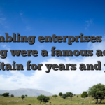 Gambling enterprises and betting were a famous activity in britain for years and years