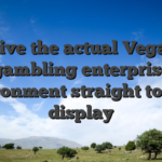 Give the actual Vegas gambling enterprise environment straight to their display