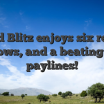 Gold Blitz enjoys six reels, five rows, and a beating 4,096 paylines!