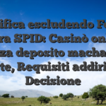 Gratifica escludendo Fondo sopra SPID: Casinò online senza deposito machance Offerte, Requisiti addirittura Decisione