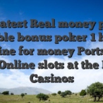 Greatest Real money play double bonus poker 1 hand online for money Ports Us 2026 Online slots at the Better Casinos