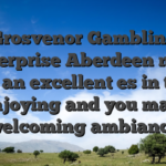 Grosvenor Gambling enterprise Aberdeen now offers an excellent es in the an enjoying and you may, welcoming ambiance