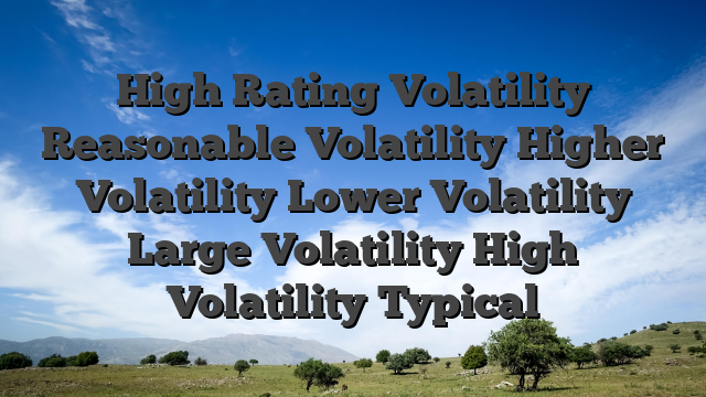High Rating Volatility Reasonable Volatility Higher Volatility Lower Volatility Large Volatility High Volatility Typical