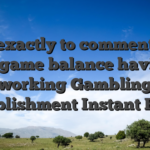 How exactly to comment your own game balance having a working Gambling establishment Instant Extra