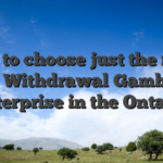 How to choose just the right Fast Withdrawal Gambling enterprise in the Ontario