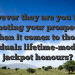 However they are you truly promoting your prospective when it comes to those individuals lifetime-modifying jackpot honours?
