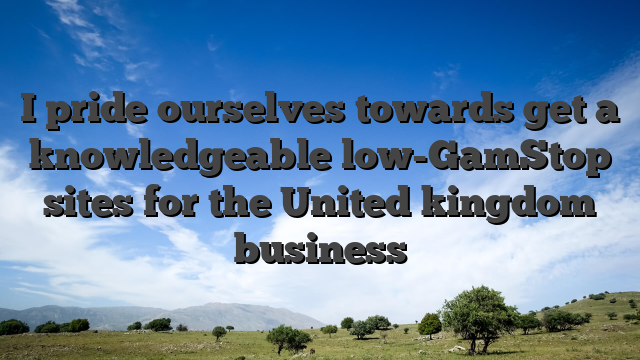 I pride ourselves towards get a knowledgeable low-GamStop sites for the United kingdom business
