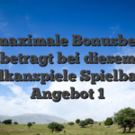 Ihr maximale Bonusbetrag betragt bei diesem Vulkanspiele Spielbank Angebot 1